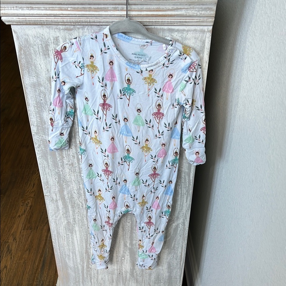 Posh Peanut Romper with Ballerina Print